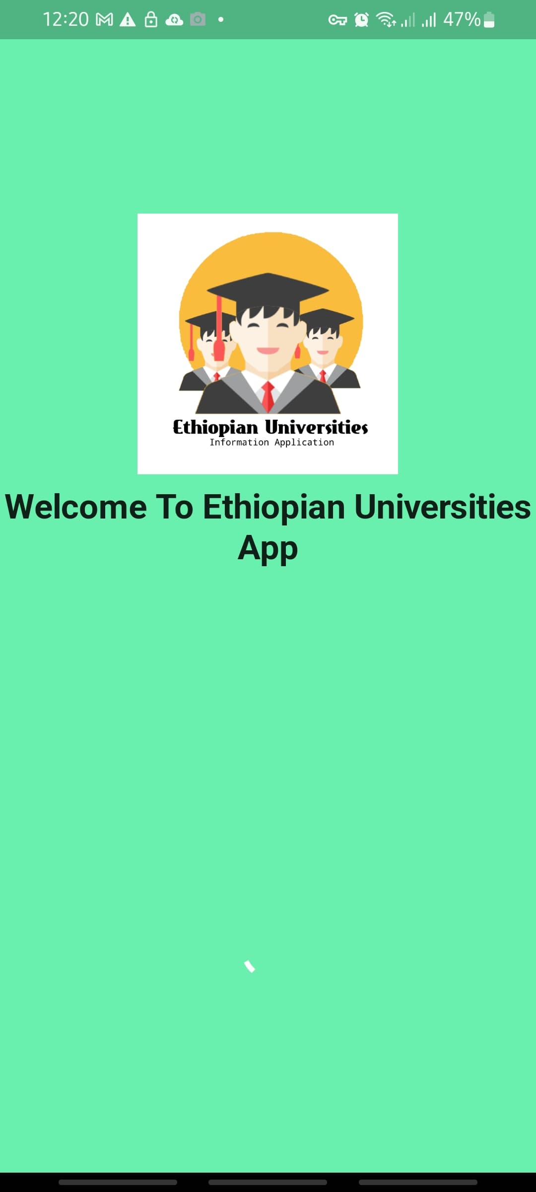 Screenshot of Ethiopian Universities App