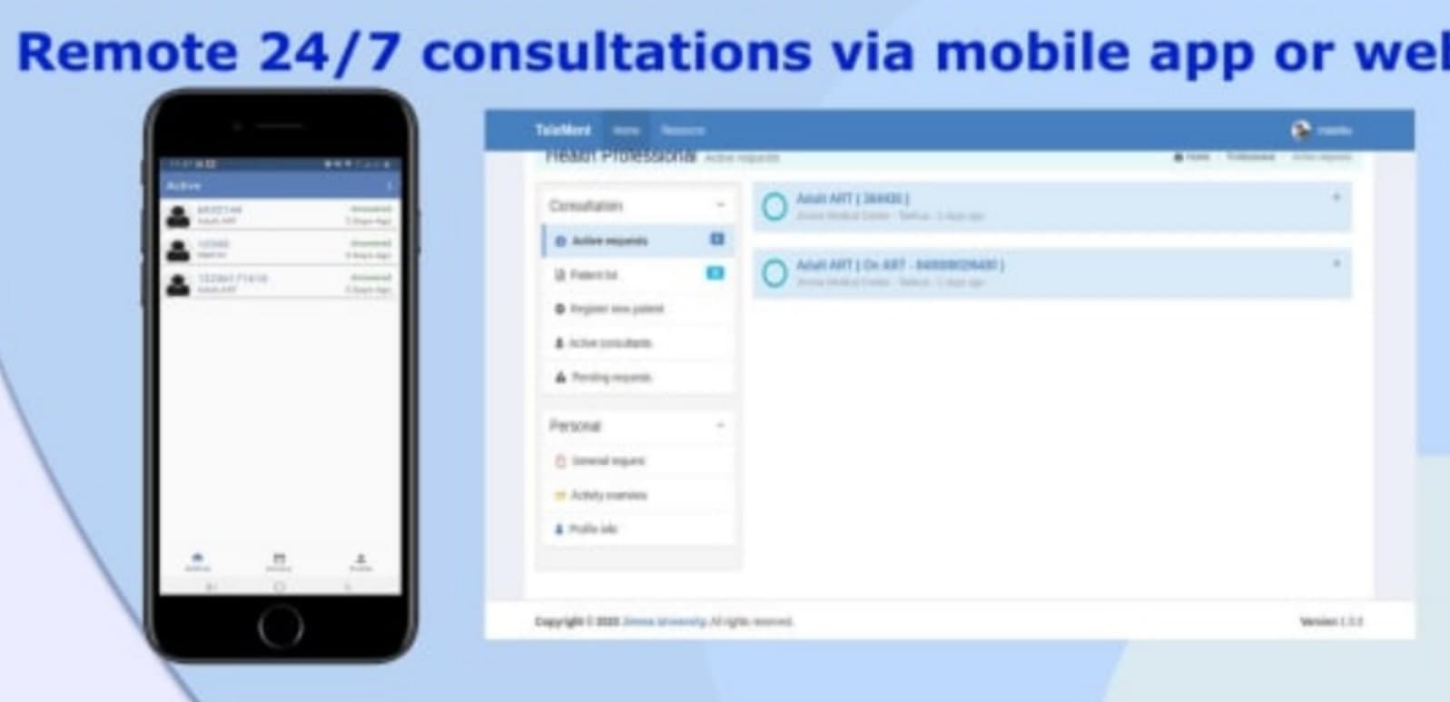 Screenshot of Telemedicine